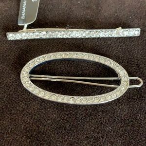 Faux Diamond Barrettes Banana Republic
